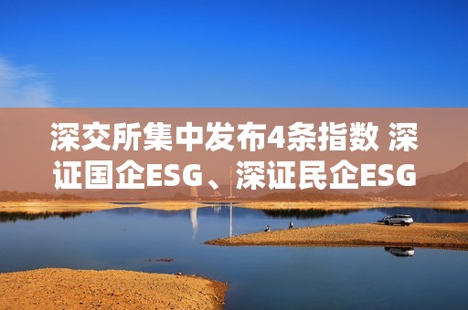 深交所集中发布4条指数 深证国企ESG、深证民企ESG、深证ESG成长、深证ESG价值即将面市