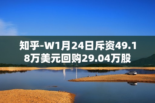 知乎-W1月24日斥资49.18万美元回购29.04万股