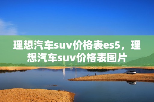 理想汽车suv价格表es5，理想汽车suv价格表图片