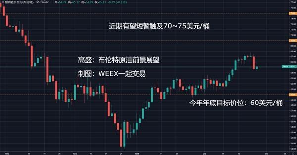 华尔街大行预计2024年布伦特原油有回升空间 高盛最看涨