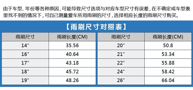 比亚迪g6雨刮器尺寸，比亚迪G6雨刮器尺寸是多少